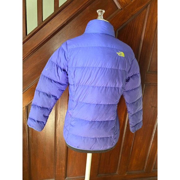 The North Face 550 Fill Down Puffer Jacket Purple Girls 14 - Picture 5 of 9